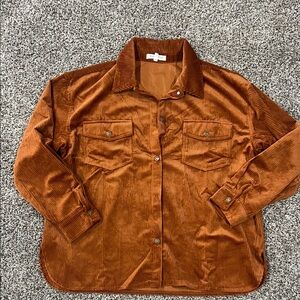 Women's rust  Corduroy Jacket size xl
